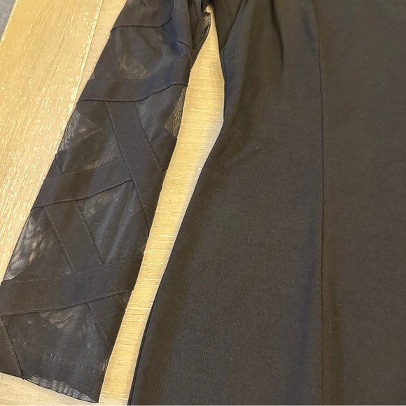 Boston Proper Black Sheath V-Neck Long Sleeve Dress - Picture 4 of 9